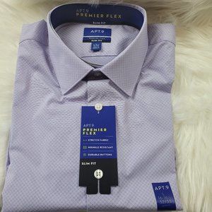 Apt 9 Premier Flex, Slim Fit, Men's Button-Down Shirt, size L, NWT